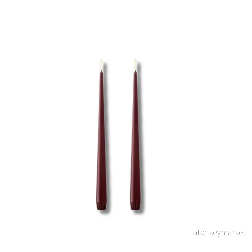 ESTER & ERIK LED ljus 2 pack DEEP WINE 30 CM ESTER & ERIK LED ljus 2 pack DEEP WINE 30 CM
