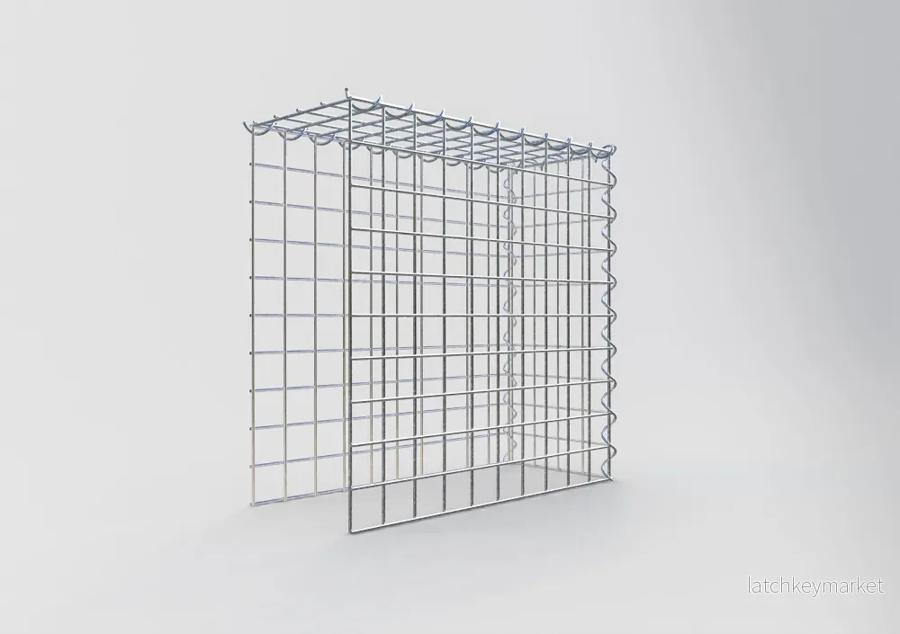 Extra gabion typ 4 50 cm x 50 cm x 20 cm (L x H x D), maskstorlek 5 cm x 5 cm, spiral - Bild 2