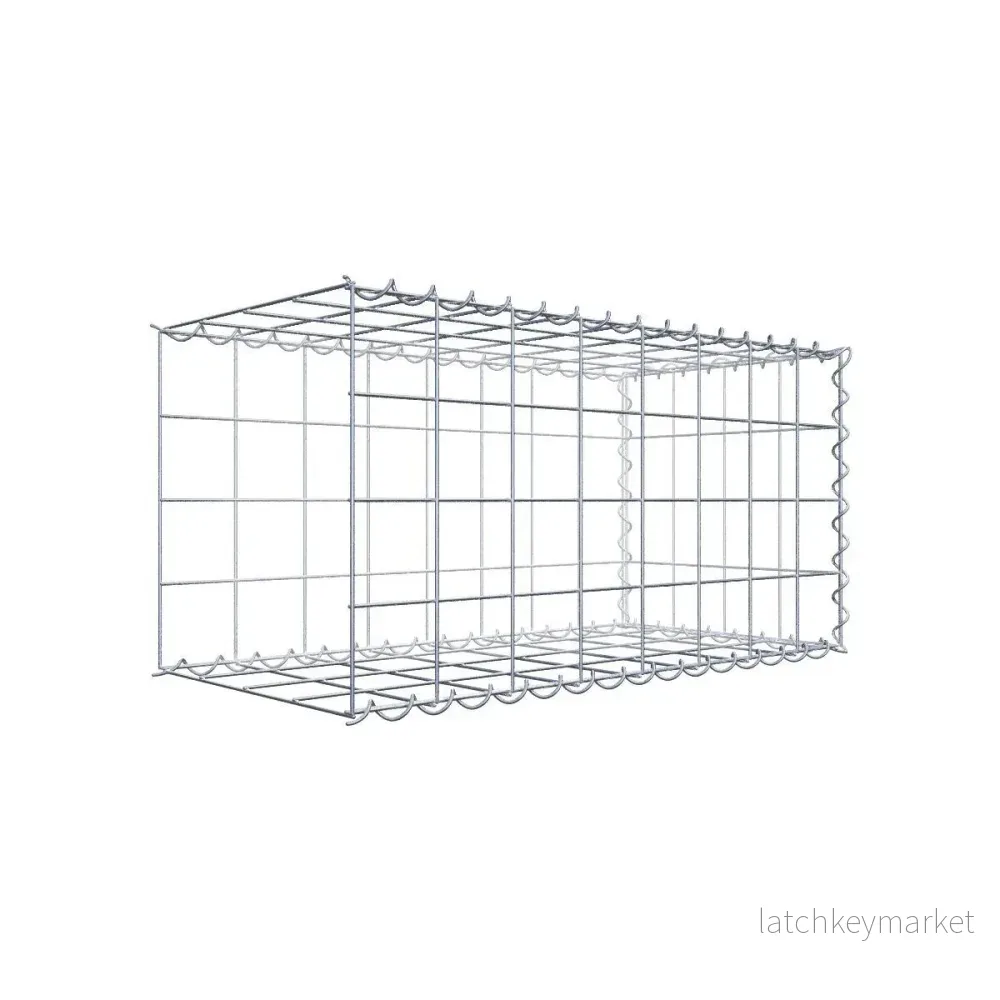 Extra gabion typ 2 80 cm x 40 cm x 40 cm (L x H x D), maskstorlek 10 cm x 10 cm, spiral Extra gabion typ 2 80 cm x 40 cm x 40 cm (L x H x D), maskstorlek 10 cm x 10 cm, spiral