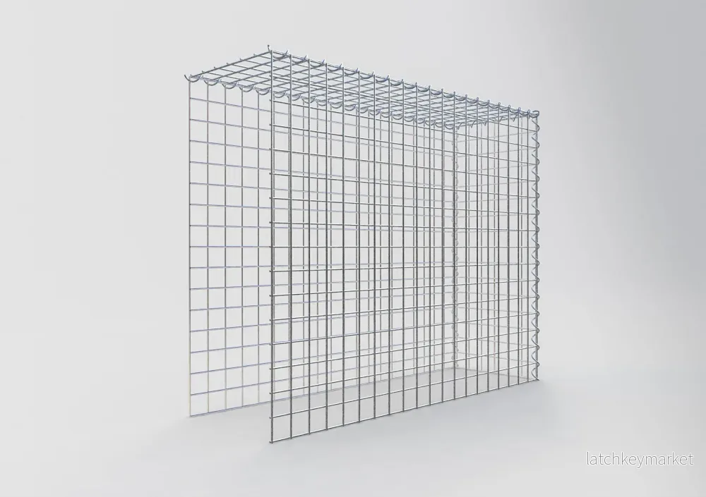 Påväxt gabion typ 4 100 cm x 80 cm x 30 cm (L x H x D), maskstorlek 5 cm x 5 cm, spiral - Bild 2