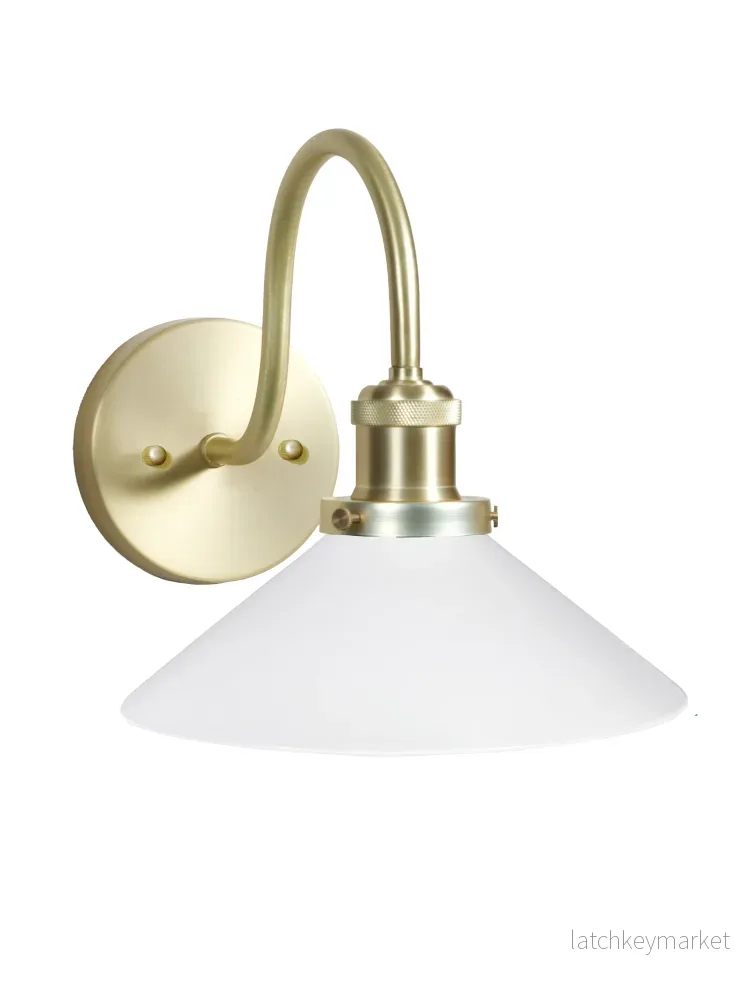 Vägglampa August Borstad Mässing IP23 - Bild 3