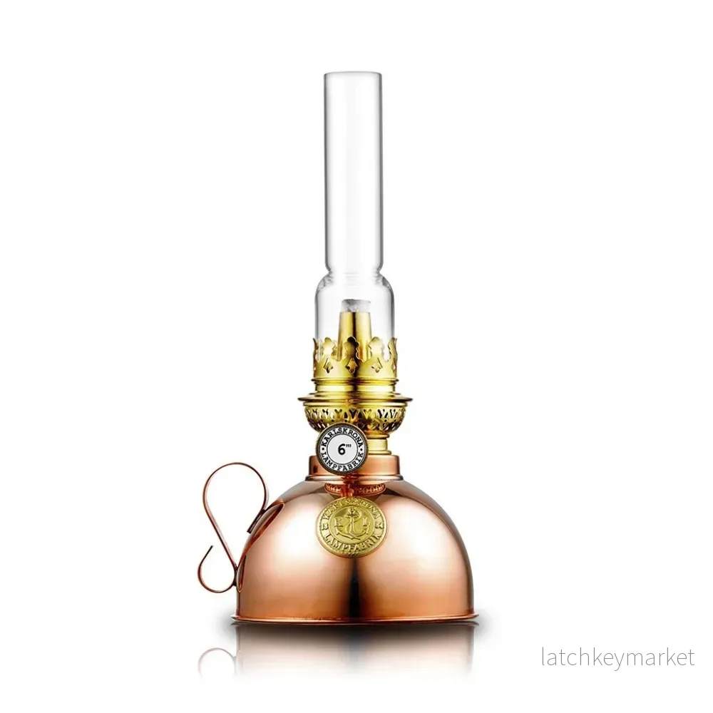 Nattlampa fotogenlampa koppar Nattlampa fotogenlampa koppar