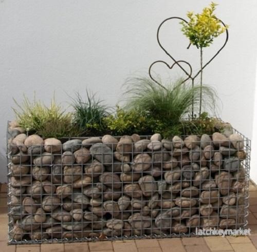 Högbädd, fyrkantig 120 cm x 50 cm x 50 cm (L x H x D), maskstorlek 5 x 5 cm, väggtjocklek 10 cm - Bild 2