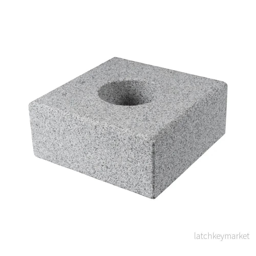 Stolpelement Bergama Granit Grå Modern 350x350x150