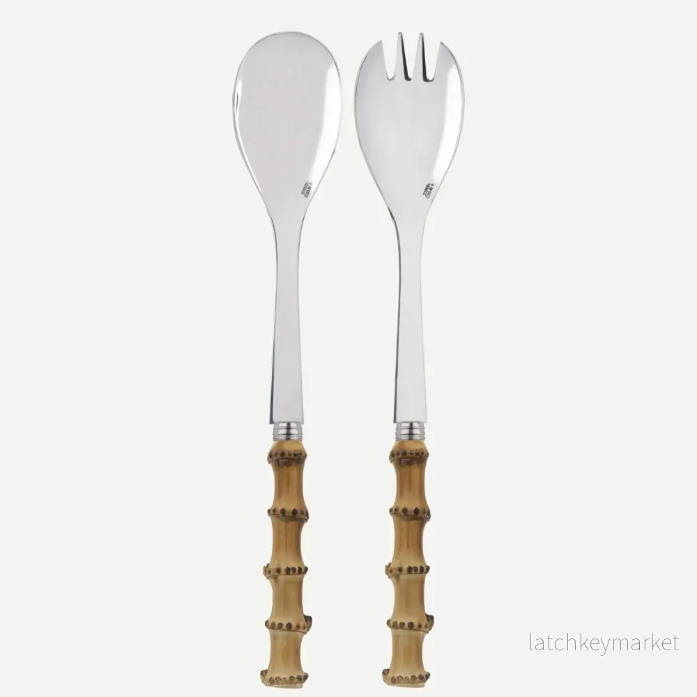Sabre Paris Salad Cutlery Set Panda Bamboo Sabre Paris Salad Cutlery Set Panda Bamboo