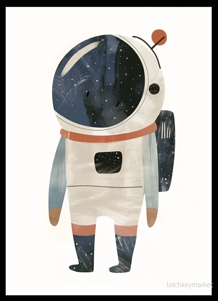 Barntavla space man Barntavla space man