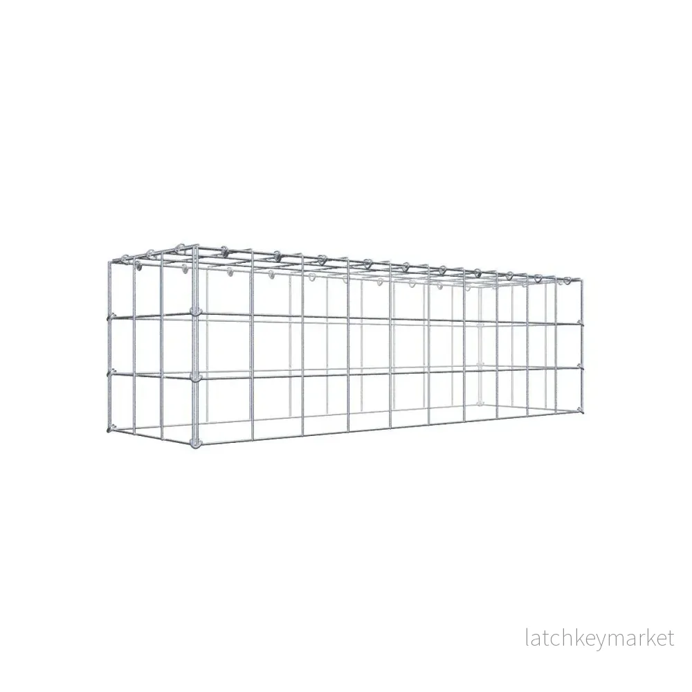 Typ 3 påbyggnadsgabion 100 cm x 30 cm x 30 cm (L x H x D), maskstorlek 10 cm x 10 cm, C-ring Typ 3 påbyggnadsgabion 100 cm x 30 cm x 30 cm (L x H x D), maskstorlek 10 cm x 10 cm, C-ring