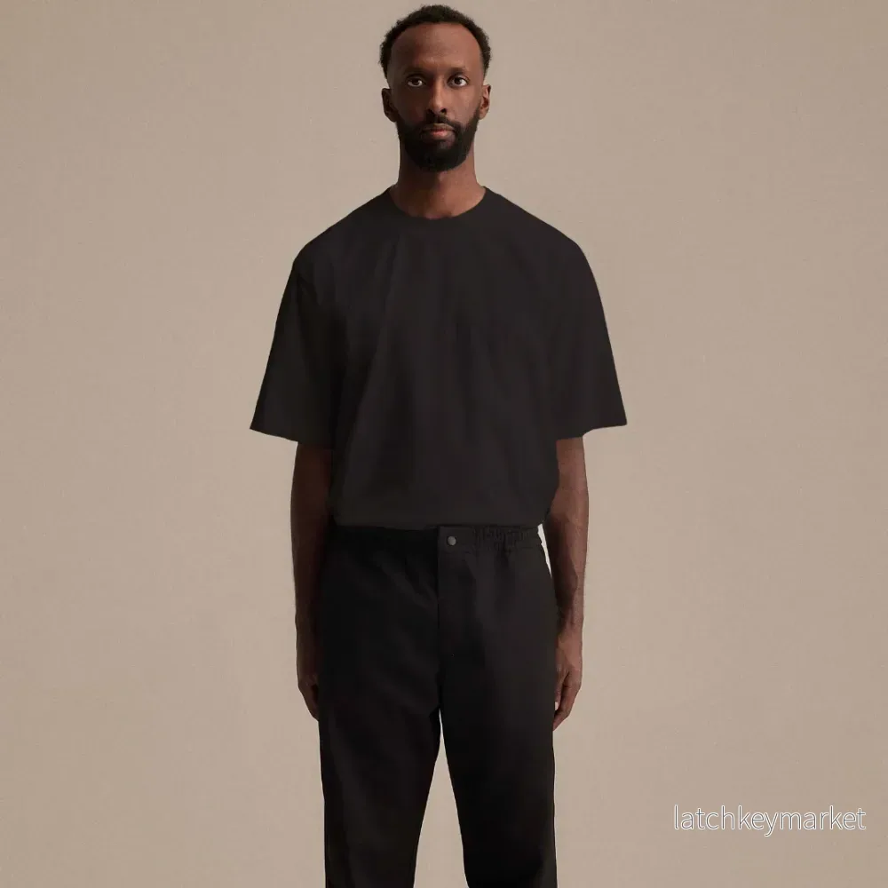 Relaxed Tee Smør Black Relaxed Tee Smør Black