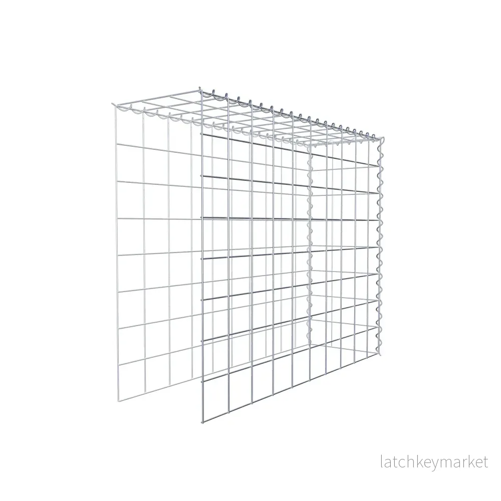 Påväxt gabion typ 4 100 cm x 80 cm x 30 cm (L x H x D), maskstorlek 10 cm x 10 cm, spiral - Bild 3