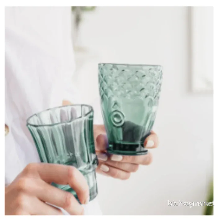 Fish Stacking Glass - Set of 4 250ml (Green) - Bild 2