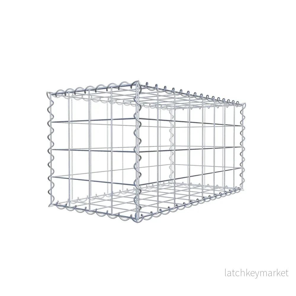 Gabion 80 cm x 40 cm x 40 cm (L x H x D), maskstorlek 10 cm x 10 cm, spiral - Bild 3