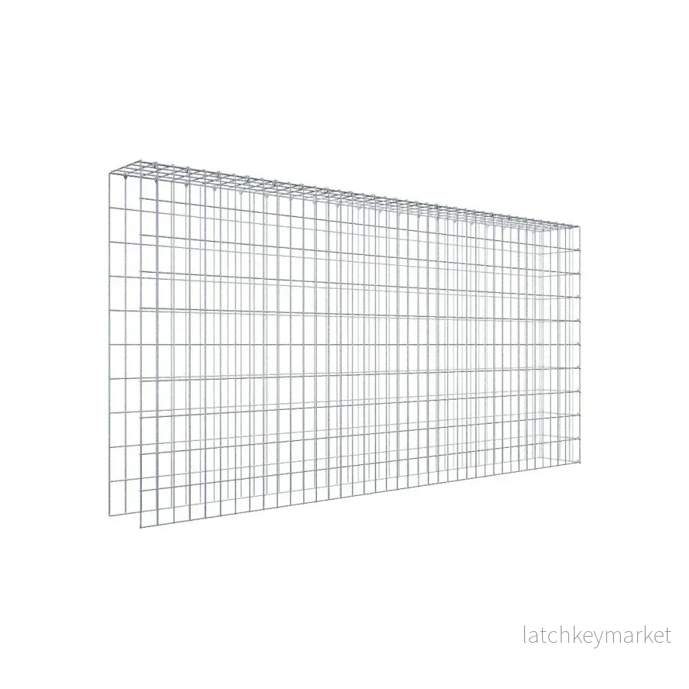 Extra gabion typ 4 200 cm x 100 cm x 20 cm (L x H x D), maskstorlek 5 cm x 10 cm, C-ring Extra gabion typ 4 200 cm x 100 cm x 20 cm (L x H x D), maskstorlek 5 cm x 10 cm, C-ring