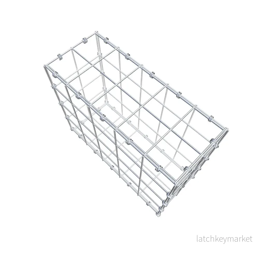Gabion 50 cm x 40 cm x 20 cm (L x H x D), maskstorlek 10 x 10 cm, spiralring - Bild 3