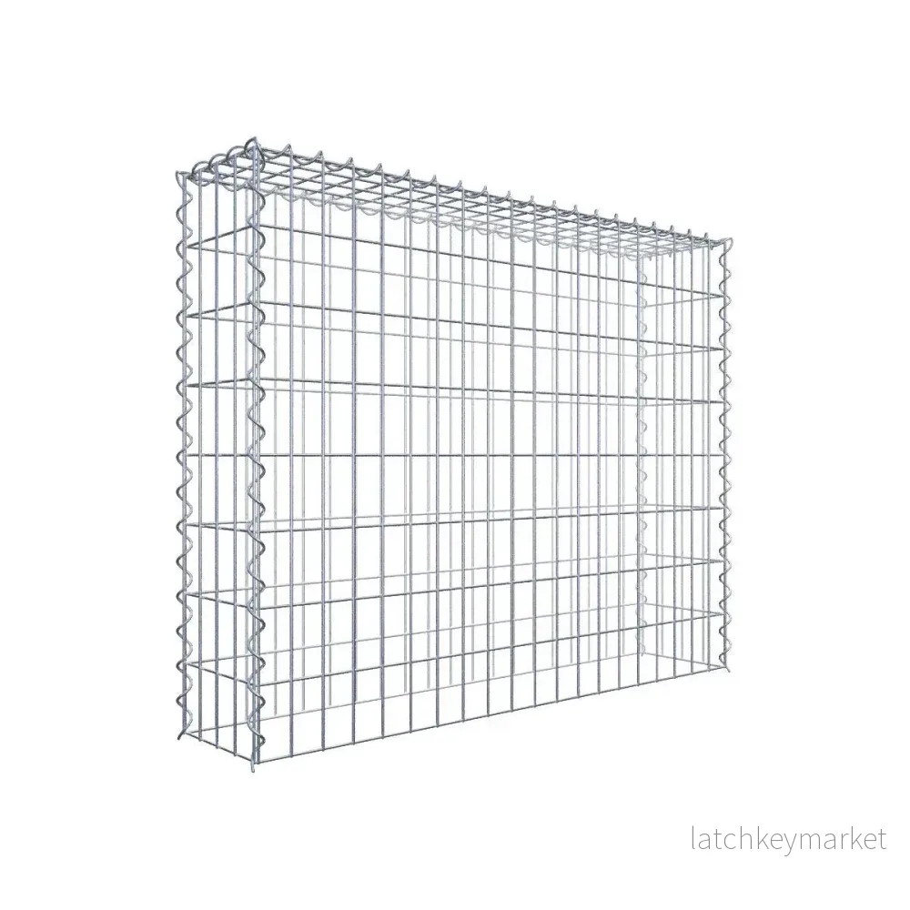 Extra gabion typ 3 100 cm x 80 cm x 20 cm (L x H x D), maskstorlek 5 cm x 10 cm, spiral Extra gabion typ 3 100 cm x 80 cm x 20 cm (L x H x D), maskstorlek 5 cm x 10 cm, spiral