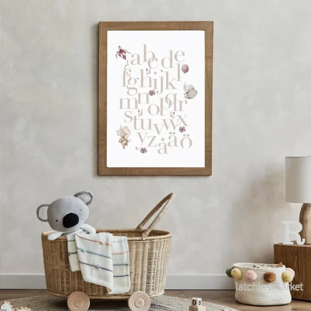 Barntavla - Alfabet rosa - Bild 2