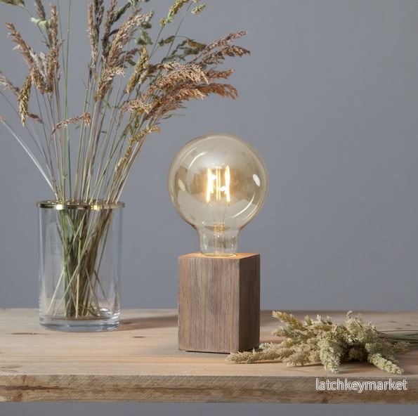 Bordslampa Lampfot Box Brun Bordslampa Lampfot Box Brun
