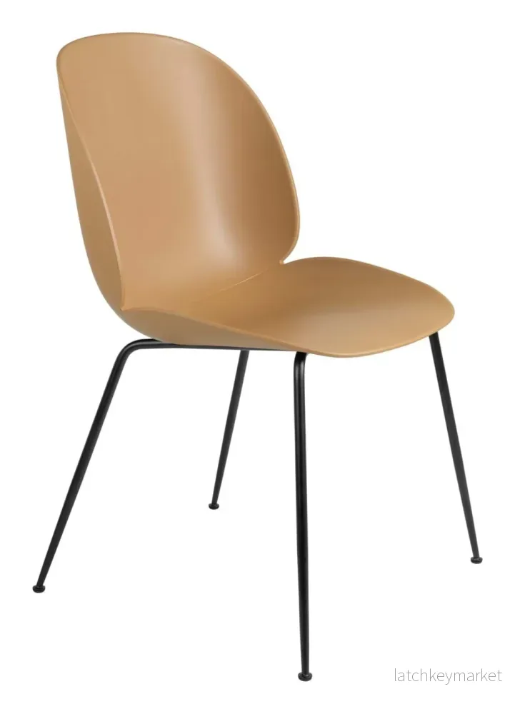 Beetle Chair Unupholstered Black Matt Base - Bild 3
