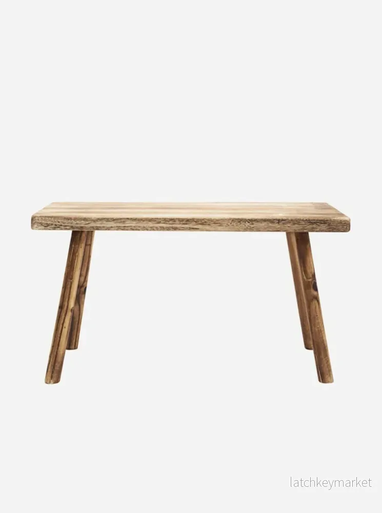 Träfärgad Bänk, Kort (Endast i butik)