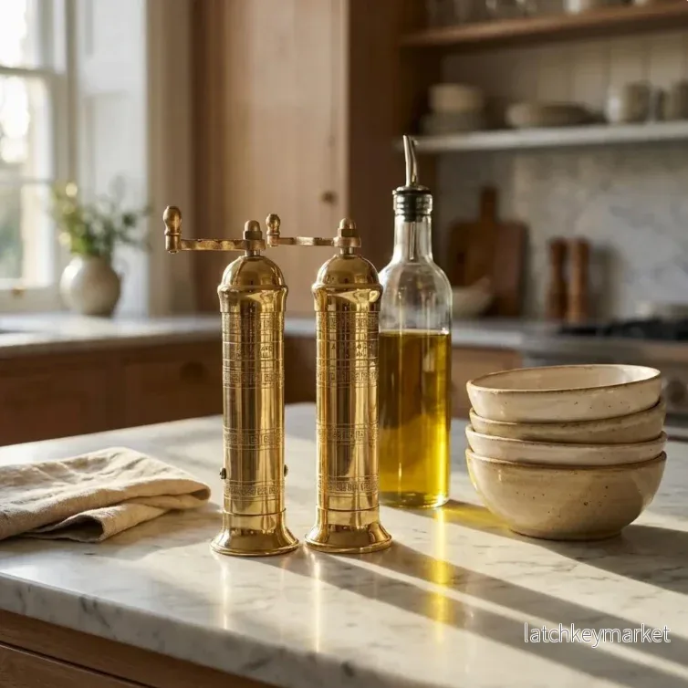 Atlas Salt and Pepper Mill - Brass - Bild 2