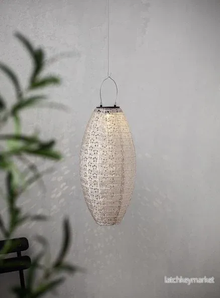 Trädgårdsbelysning DIV. Soldriven Lykta Beige - Bild 2