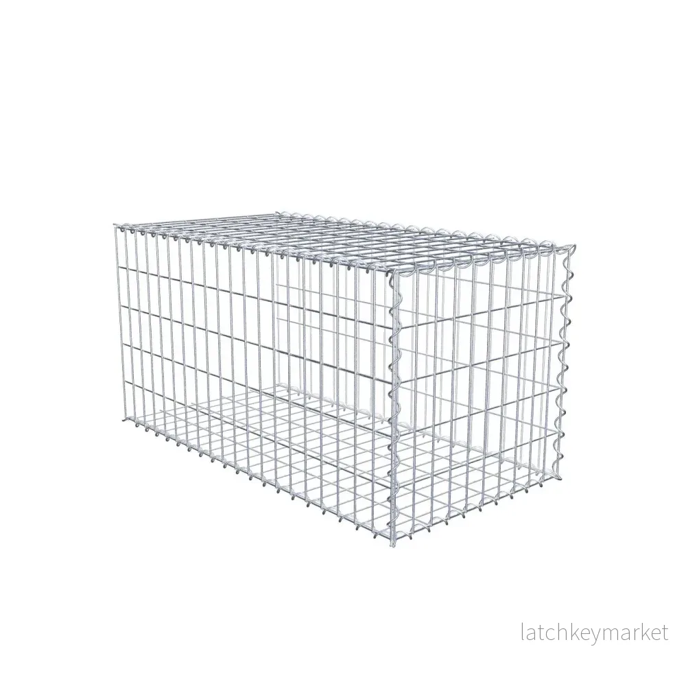 Extra gabion typ 2 100 cm x 50 cm x 50 cm (L x H x D), maskstorlek 5 cm x 10 cm, spiral Extra gabion typ 2 100 cm x 50 cm x 50 cm (L x H x D), maskstorlek 5 cm x 10 cm, spiral