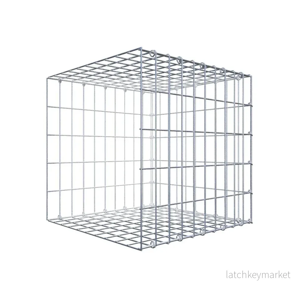 Tilläggsgabion typ 2 50 cm x 50 cm x 50 cm, maskstorlek 5 cm x 10 cm, C-ring Tilläggsgabion typ 2 50 cm x 50 cm x 50 cm, maskstorlek 5 cm x 10 cm, C-ring