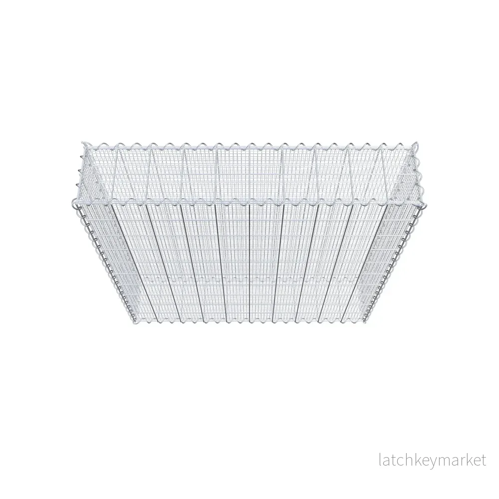 Sandgabion 100 cm x 100 cm x 20 cm (L x H x D), maskstorlek 10 cm x 10 cm, spiral - Bild 3