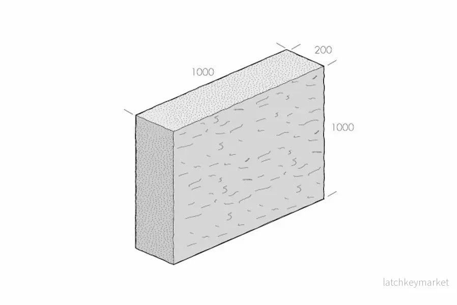 Blockstensmur Porto Grå 1000x1000x200 Blockstensmur Porto Grå 1000x1000x200