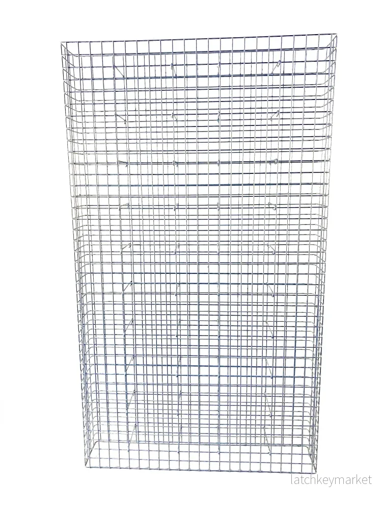 Varmförzinkad gabion 117 cm x 200 cm x 22 cm, maskstorlek 5 cm x 5 cm, helsvetsad - Bild 2