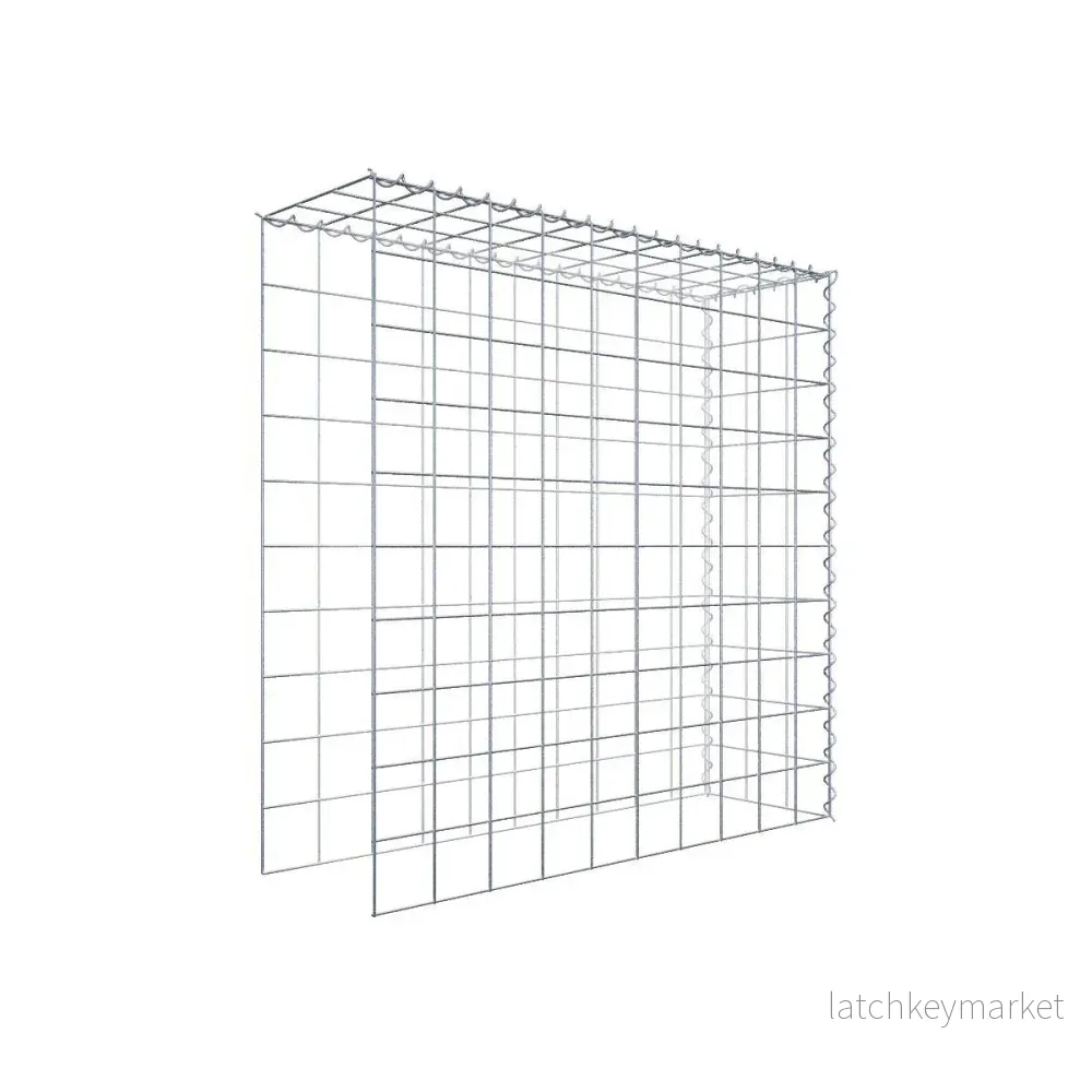 Extra gabion typ 4 100 cm x 100 cm x 30 cm (L x H x D), maskstorlek 10 cm x 10 cm, spiral