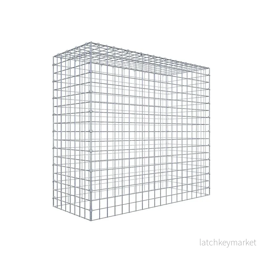 Typ 3 påbyggnadsgabion 100 cm x 90 cm x 40 cm (L x H x D), maskstorlek 5 cm x 5 cm, C-ring Typ 3 påbyggnadsgabion 100 cm x 90 cm x 40 cm (L x H x D), maskstorlek 5 cm x 5 cm, C-ring