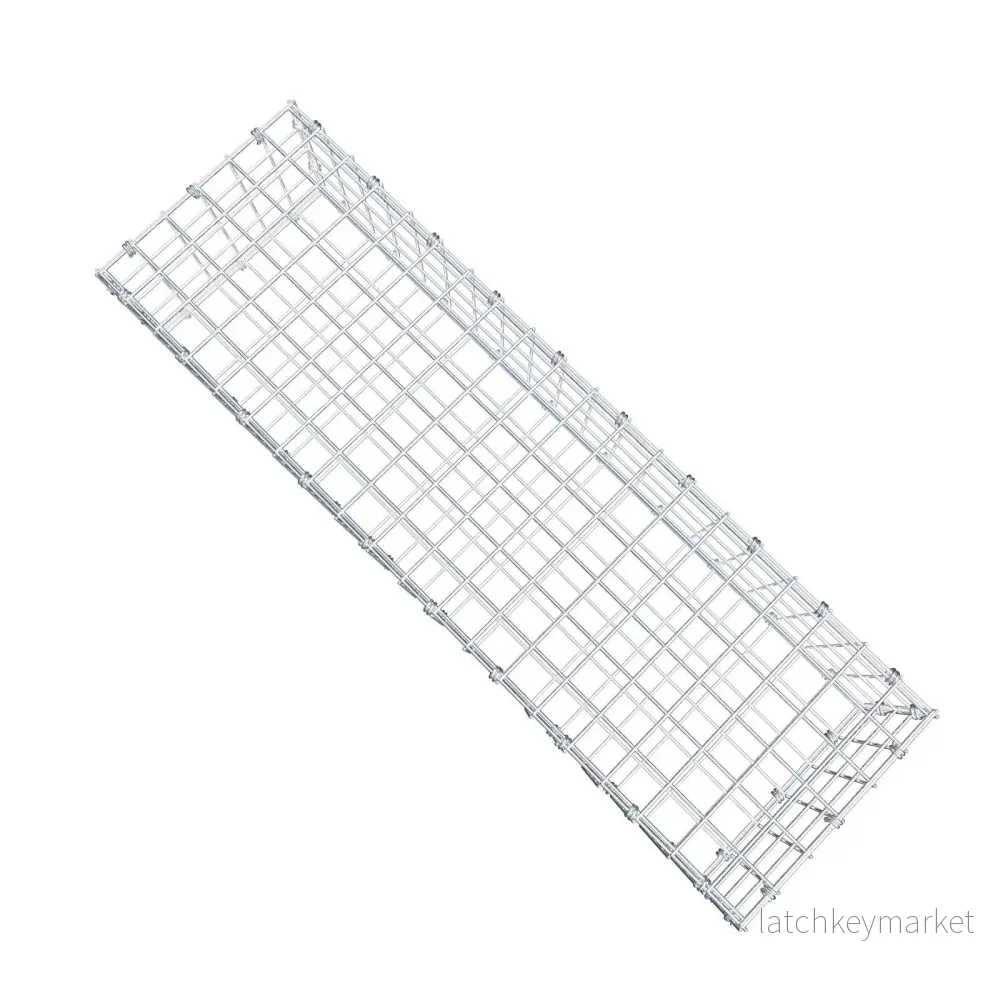 Gabion 100 cm x 20 cm x 30 cm (L x H x D), maskstorlek 5 x 5 cm, spiralring - Bild 3