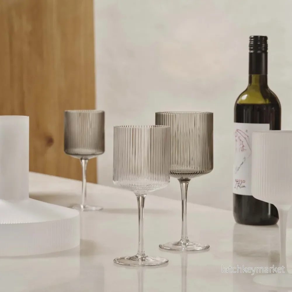 Ripple Red Wine Glasses Set of 2 - Bild 3