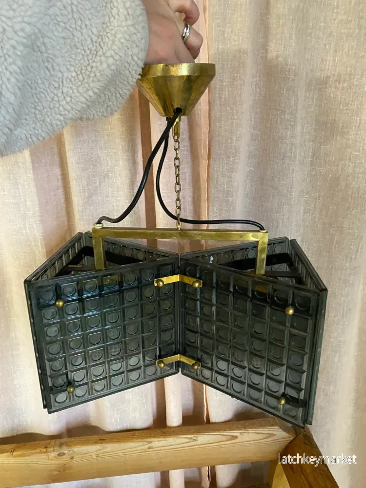 Taklampa i glas Mac Hegerup 1900-tal - Bild 3