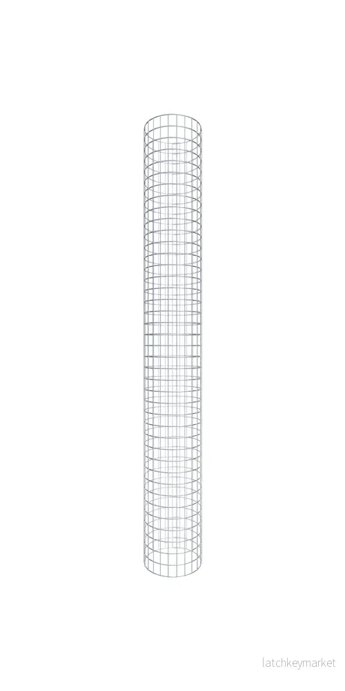 Gabionpelare rund 37 cm diameter, 200 cm höjd, maskstorlek 5 cm x 5 cm Gabionpelare rund 37 cm diameter, 200 cm höjd, maskstorlek 5 cm x 5 cm