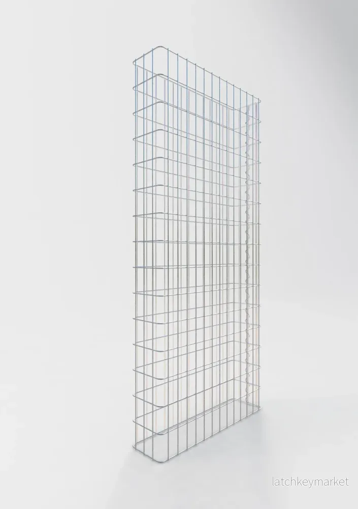 Gabionstängsel längd 67 cm, höjd 180 cm, djup 17 cm, maskstorlek 5 x 10 cm - Bild 2