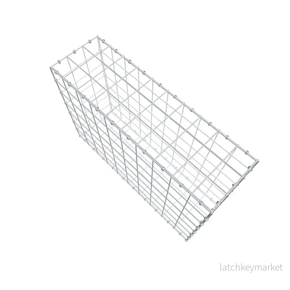 Gabion 100 cm x 70 cm x 30 cm (L x H x D), maskstorlek 10 x 10 cm, spiralring - Bild 3