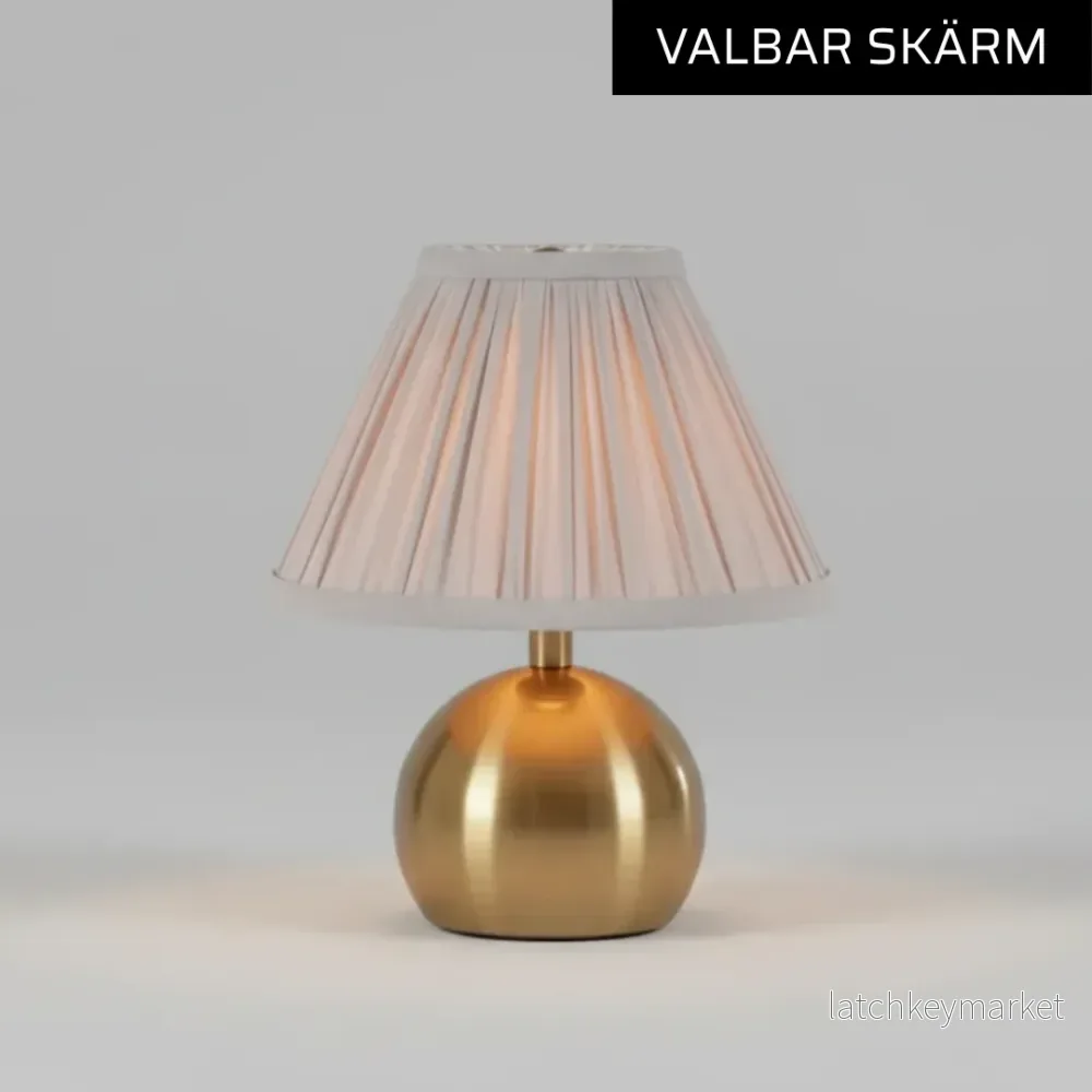 Trådlös bordslampa House of Firefly – VERONA Gold Edition (skärm Verona)