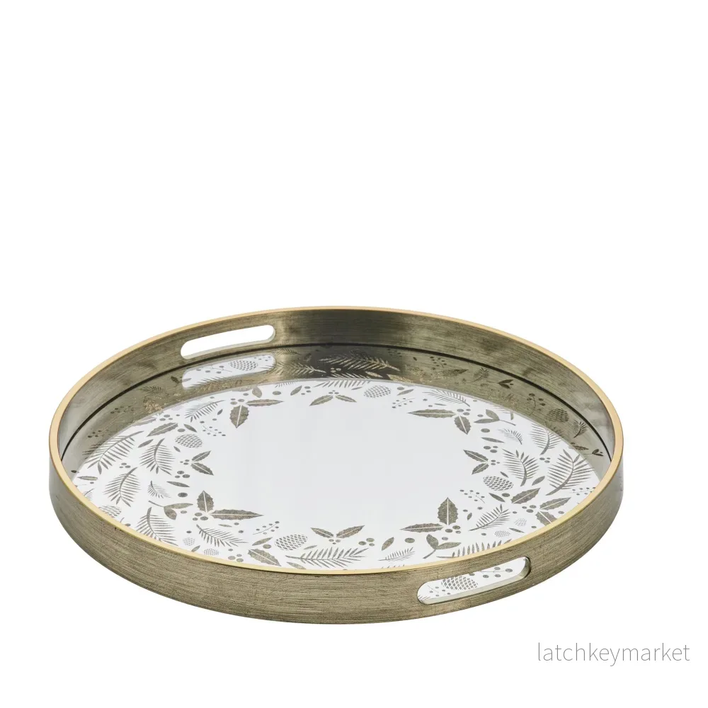 Saria bricka Ø45 cm. antikt guld Saria bricka Ø45 cm. antikt guld