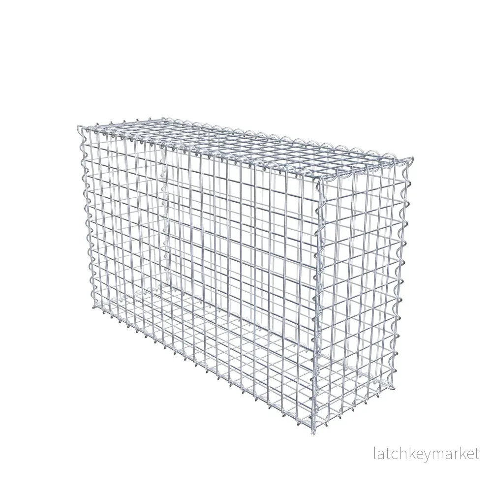Gabion 100 cm x 60 cm x 30 cm (L x H x D), maskstorlek 5 cm x 5 cm, spiral - Bild 3