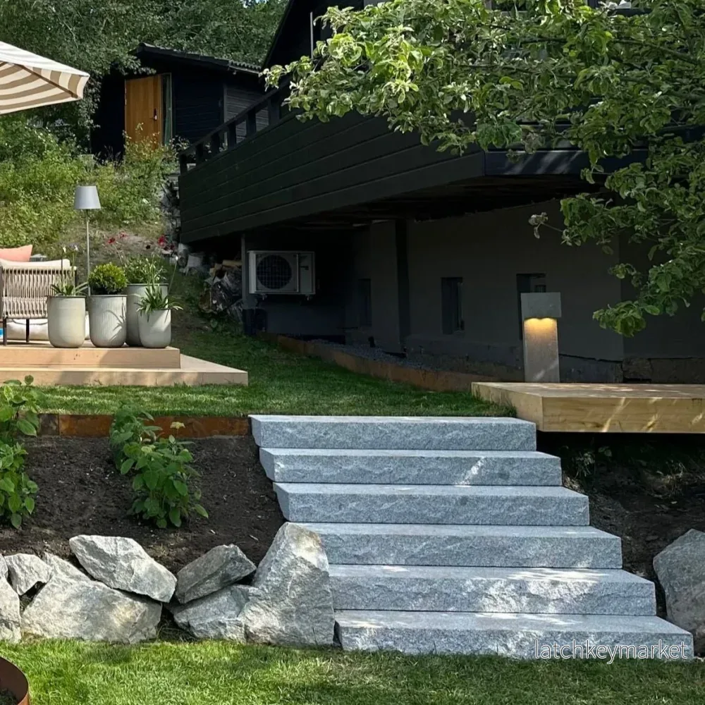 Stentrappa Bergama Granit Premium Grå 1500x350x150 - Bild 2