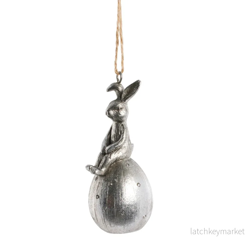 Semina påskdekoration H8,6 cm. silver