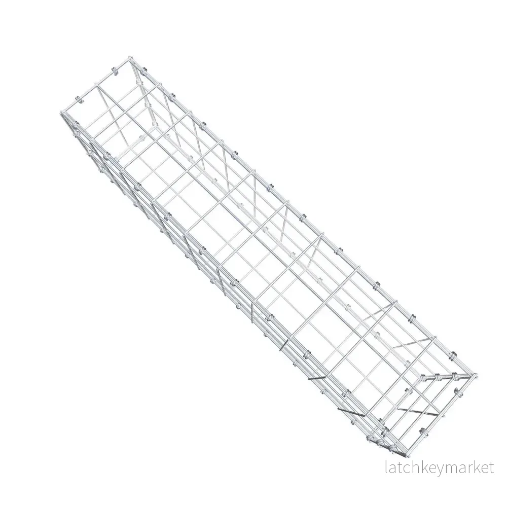 Gabion 100 cm x 30 cm x 20 cm (L x H x D), maskstorlek 10 x 10 cm, spiralring - Bild 3