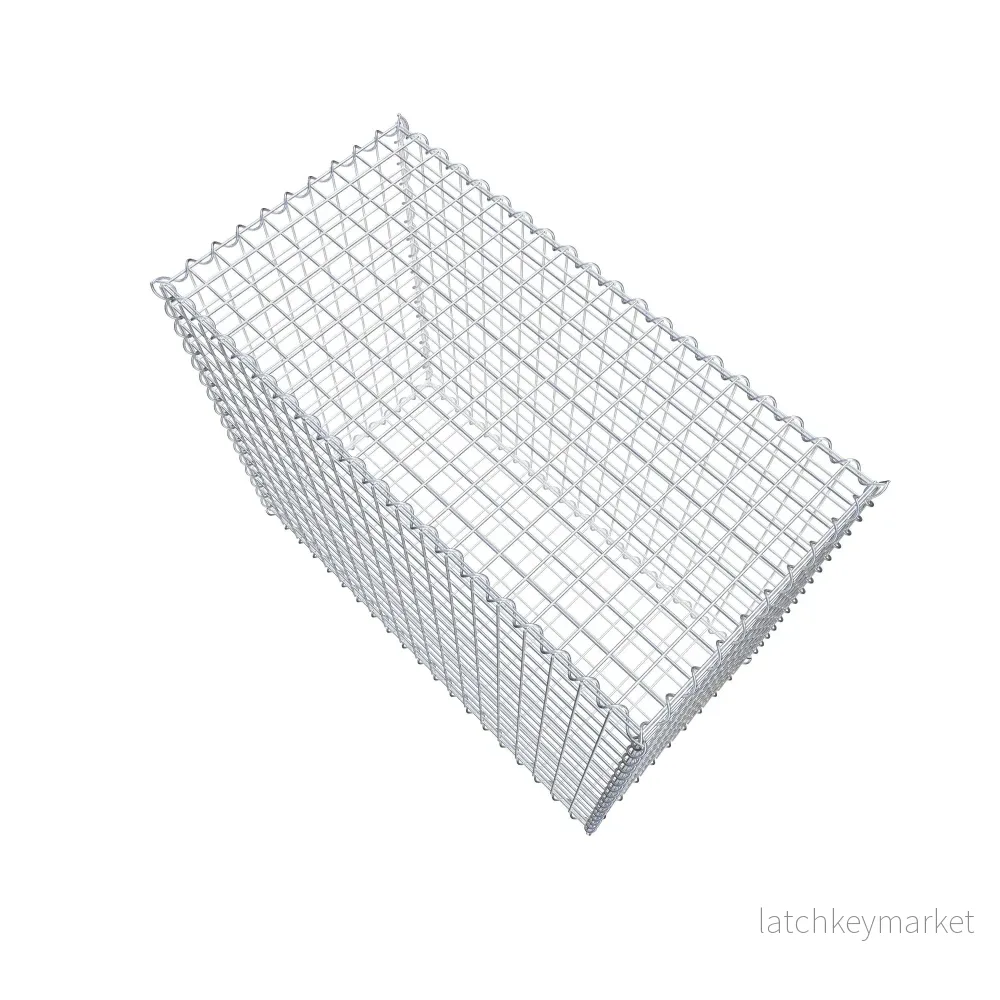 Gabion 100 cm x 80 cm x 50 cm (L x H x D), maskstorlek 5 cm x 5 cm, spiral - Bild 3