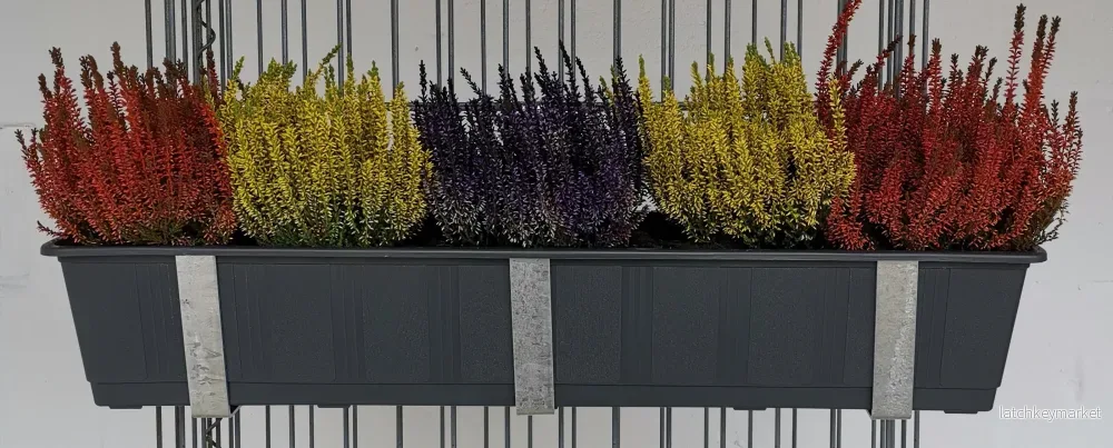 Galvaniserad blomlådshållare i set om 3 för gabioner MW 5 x 20 - Bild 2