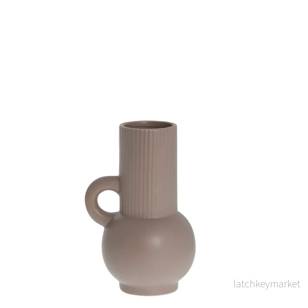 Anine vase H19 cm. bark Anine vase H19 cm. bark