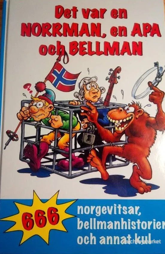 “Det var en norrman, en apa och Bellman – 666 norgevitsar”