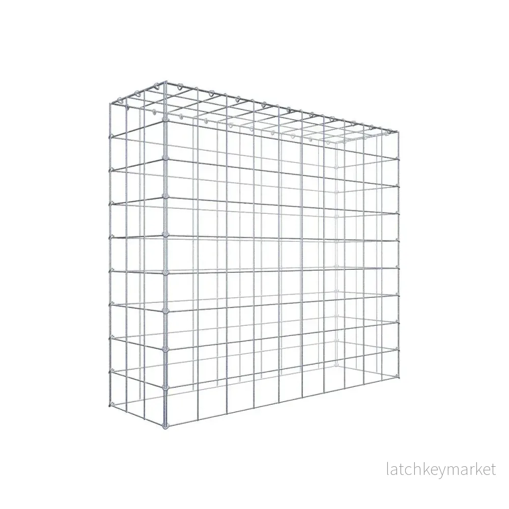 Typ 3 påbyggnadsgabion 100 cm x 90 cm x 30 cm (L x H x D), maskstorlek 10 cm x 10 cm, C-ring Typ 3 påbyggnadsgabion 100 cm x 90 cm x 30 cm (L x H x D), maskstorlek 10 cm x 10 cm, C-ring