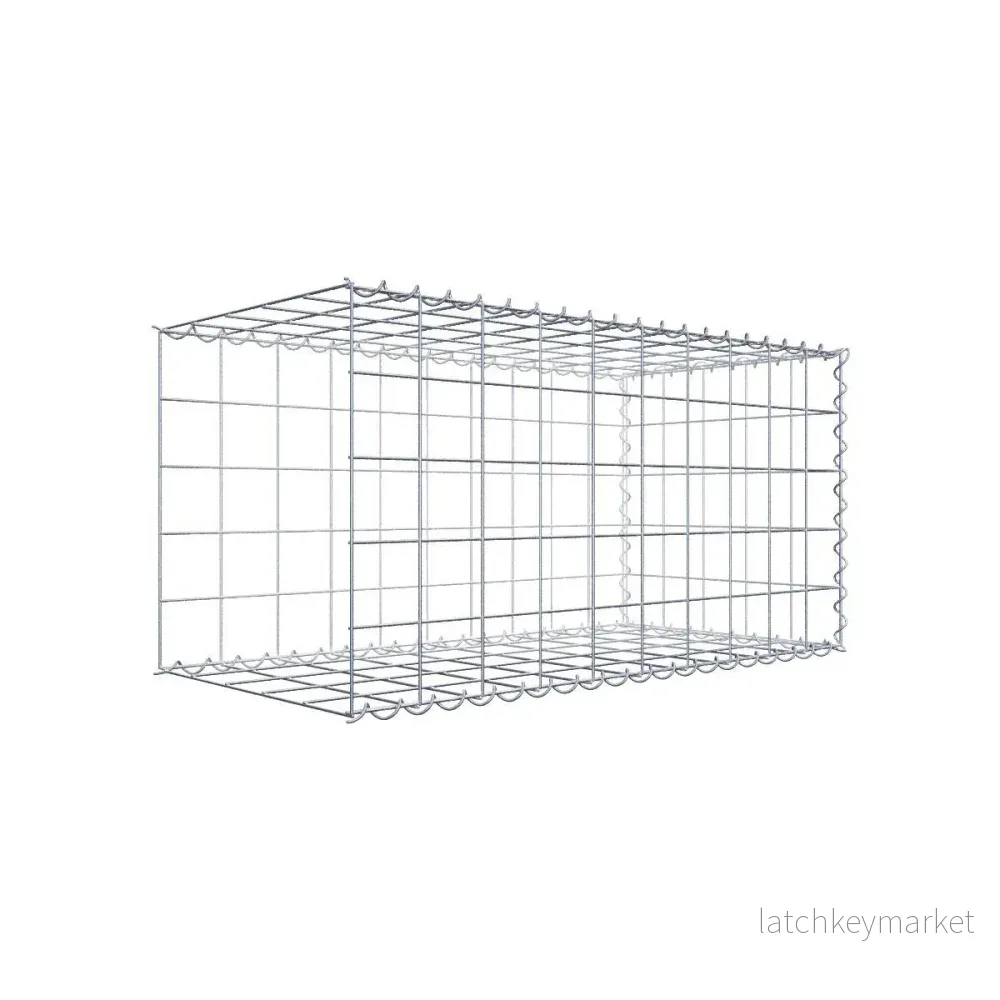 Extra gabion typ 2 100 cm x 50 cm x 50 cm (L x H x D), maskstorlek 10 cm x 10 cm, spiral Extra gabion typ 2 100 cm x 50 cm x 50 cm (L x H x D), maskstorlek 10 cm x 10 cm, spiral