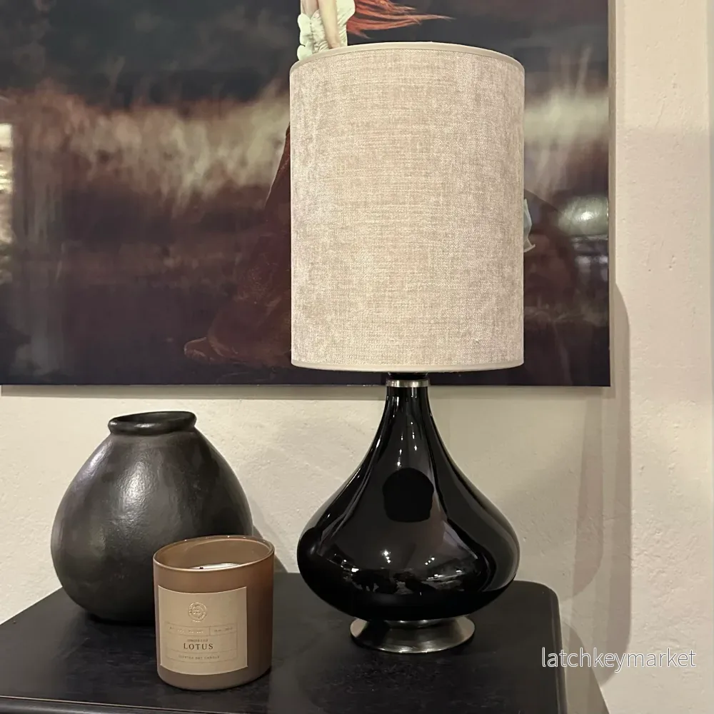 Lampa Flavia Mini Svart Budapest Beige